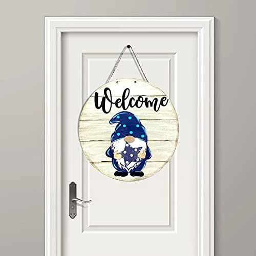 MatureGirl Seasonal Welcome Sign With Interchangeable Front Door Porch Pendant Ornament Balls On A (As Shown, One Size) 5 MatureGirl Seasonal Welcome Sign With Interchangeable Front Door Porch Pendant Ornament Balls On A (As Shown, One Size) - Image 5
