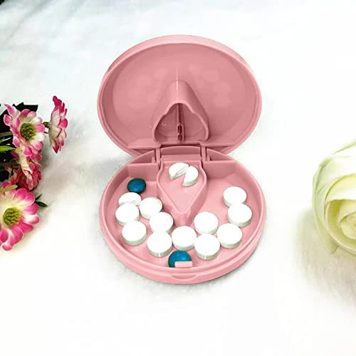 TEEGUI Bolus Cutters For Small Or Large Bolus Dispenser Medicine Slicer Bolus Separator With Sharp Blades Condiment Cups With Lids (Pink, One Size) 1 TEEGUI Bolus Cutters For Small Or Large Bolus Dispenser Medicine Slicer Bolus Separator With Sharp Blades Condiment Cups With Lids (Pink, One Size)