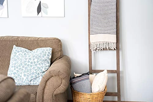 BarnwoodUSA Rustic Farmhouse Decorative Ladder - Our 5 Ft Ladder Can Be Mounted Horizontally Or Vertically And Is Crafted From 100% Recycled And Reclaimed Wood | No Assembly Required | Brown 5 BarnwoodUSA Rustic Farmhouse Decorative Ladder - Our 5 Ft Ladder Can Be Mounted Horizontally Or Vertically And Is Crafted From 100% Recycled And Reclaimed Wood | No Assembly Required | Brown - Image 5