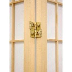 Oriental Furniture Shoji Screen Hinges - Gold (Set Of 4)