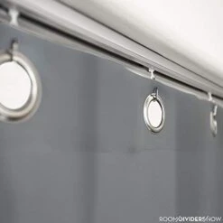 Ceiling Track Room Divider Kit - XXX-Large A, 8ft Tall X 14ft - 18ft Wide (Slate Gray) -Best Furniture Store 41kT6So5WwL