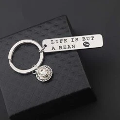 Lywjyb Birdgot Coffee Lovers Gifts Life Is But A Bean Keychain Gift For Best Friends BFF Gift -Best Furniture Store 41kdOkMAyEL