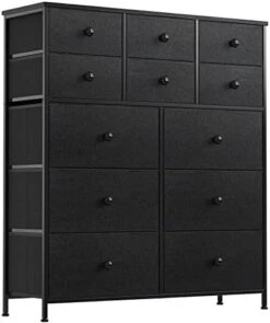 12 Drawer Dresser For Bedroom Chest Of Drawers Closets Large Capacity Organizer Tower Steel Frame Wooden Top Living Room Entryway Office (Black Grey) YLZ12B8 12 12 Drawer Dresser For Bedroom Chest Of Drawers Closets Large Capacity Organizer Tower Steel Frame Wooden Top Living Room Entryway Office (Black Grey) YLZ12B8 -Best Furniture Store 41kkggZUBKL. AC