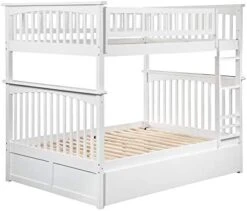 AFI, Columbia Ladder Bunk Bed, Twin Over Twin With Twin Size Trundle And Attachable USB Charger, Walnut 21 AFI, Columbia Ladder Bunk Bed, Twin Over Twin With Twin Size Trundle And Attachable USB Charger, Walnut -Best Furniture Store 41lNJ7JfVTL. AC