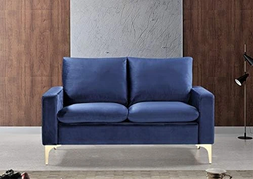 US Pride Furniture Contemporary Velvet Upholstered Loveseat Love Seats, Rose 4 US Pride Furniture Contemporary Velvet Upholstered Loveseat Love Seats, Rose - Image 4
