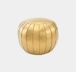 C COMFORTLAND Unstuffed Pouf, Faux Leather Poufs Cover, Large Round Poof Ottomans, Floor Bean Bag Ottoman, Foot Rest Storage Pouffe For Living Room, Bedroom, Or Gifts Gold -Best Furniture Store 41mE1jH99L. AC