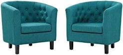 Modway Prospect Upholstered Fabric Living Room, Loveseat And Two Armchairs Set, Azure -Best Furniture Store 41mEVfUF5RS. AC