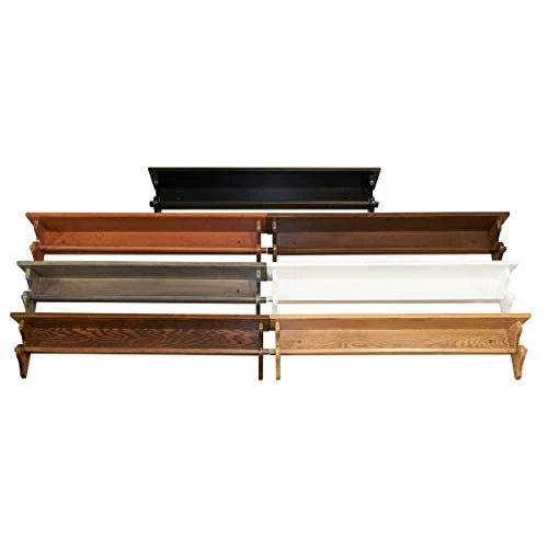 Mounted Quilt Rack With Shelf – Amish Made Quilt Hangers For Wall Hangings With Display Shelf – Rustic Quilt Wall Hangers For Twin To King Blankets (Cherry Wood, Cherry Stain, 60” L) 2 Mounted Quilt Rack With Shelf – Amish Made Quilt Hangers For Wall Hangings With Display Shelf – Rustic Quilt Wall Hangers For Twin To King Blankets (Cherry Wood, Cherry Stain, 60” L) - Image 2