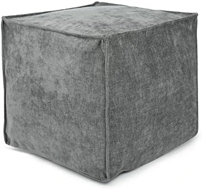 Idee-home Unstuffed Pouf Ottoman Cover, Bean Bag Ottoman Pouf Covers For Living Room Bedroom Floor Storage Pouf Footstools, Square Pouf Cover 8 Idee-home Unstuffed Pouf Ottoman Cover, Bean Bag Ottoman Pouf Covers For Living Room Bedroom Floor Storage Pouf Footstools, Square Pouf Cover - Image 8