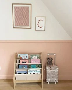 KidKraft Wood And Canvas Sling Bookshelf Furniture For Kids – Natural, Gift For Ages 3+ 7 KidKraft Wood And Canvas Sling Bookshelf Furniture For Kids – Natural, Gift For Ages 3+ -Best Furniture Store 41mmh6aXcFL