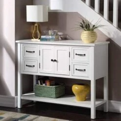 P PURLOVE Console Table Buffet Table Wood Buffet Storage Cabinet With Drawer And Bottom Shelf, Buffet Server For Living Room Kitchen Dining Room Furniture 14 P PURLOVE Console Table Buffet Table Wood Buffet Storage Cabinet With Drawer And Bottom Shelf, Buffet Server For Living Room Kitchen Dining Room Furniture -Best Furniture Store 41mxF4bWtGS. AC