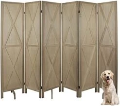 6 Panel Room Divider, Wood Room Divider Temporary Wall, Extra Wide Folding Room Dividers And Privacy Screens, Dividers For Bedroom Studio Apartment Dorm(White) -Best Furniture Store 41mxrtLV5GL. AC