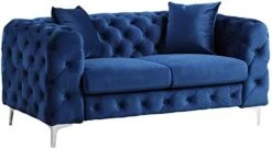 Morden Fort Modern Contemporary Accent Chair With Deep Button Tufting Dutch Velvet, Solid Wood Frame And Iron Legs-Silver Grey 27 Morden Fort Modern Contemporary Accent Chair With Deep Button Tufting Dutch Velvet, Solid Wood Frame And Iron Legs-Silver Grey -Best Furniture Store 41nPL3B67sL. AC