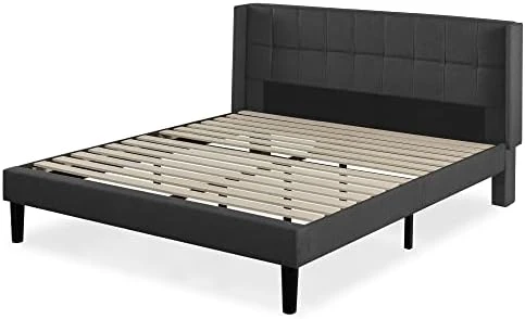 Dori Platform Bed, King, Grey & 12 Inch Green Tea Memory Foam Mattress/CertiPUR-US Certified/Bed-in-a-Box/Pressure Relieving, King 8 Dori Platform Bed, King, Grey & 12 Inch Green Tea Memory Foam Mattress/CertiPUR-US Certified/Bed-in-a-Box/Pressure Relieving, King - Image 8