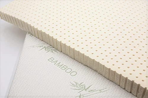 RganicTextiles Organic Latex Crib Mattress Topper With Natural Bamboo Covering (2", Standard Crib) 2 RganicTextiles Organic Latex Crib Mattress Topper With Natural Bamboo Covering (2", Standard Crib) - Image 2