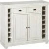 Progressive Furniture Willow Server, Distressed White