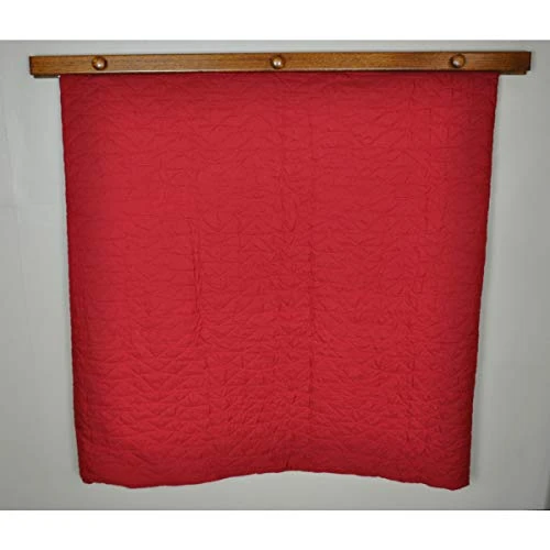 RRD Quilt Hanger For Wall For Display (48”) – Amish Made Wooden Quilt Rack Wall Mount - Rustic Tapestry Hangers For Rugs, Tapestries & Quilts – Quilt Wall Hangers (Maple Wood, White Paint, 48” Long) 3 RRD Quilt Hanger For Wall For Display (48”) – Amish Made Wooden Quilt Rack Wall Mount - Rustic Tapestry Hangers For Rugs, Tapestries & Quilts – Quilt Wall Hangers (Maple Wood, White Paint, 48” Long) - Image 3