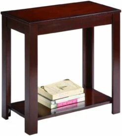 Crown Mark Pierce Chairside Table, Espresso -Best Furniture Store 41o0i6LJ3YL. AC
