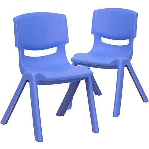 Flash Furniture Whitney 2 Pack Blue Plastic Stackable School Chair With 12" Seat Height 1 Flash Furniture Whitney 2 Pack Blue Plastic Stackable School Chair With 12" Seat Height
