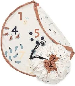 Play&Go Play & Go Drawstring Play Mat Storage Bag For Children - Kids Toy Storage Organizer - Drawstring Toy Bag - Large 55" Play Mat For Toddlers Toys And Bag For Storage - Cactus -Best Furniture Store 41oFuabepnL. AC