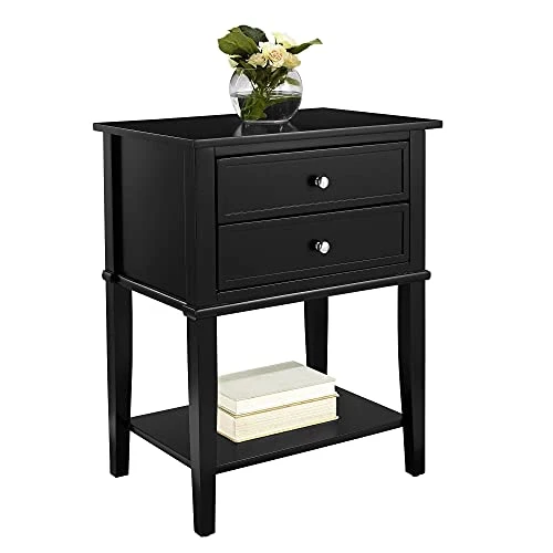 Ameriwood Home Franklin Accent Table 2 Drawers, Black 1 Ameriwood Home Franklin Accent Table 2 Drawers, Black