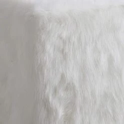 Homepop Home Decor | Faux Fur Pouf Ottoman | Pouf Ottomans For Living Room & Bedroom | Decorative Home Furniture(White) -Best Furniture Store 41oZVfhqktL