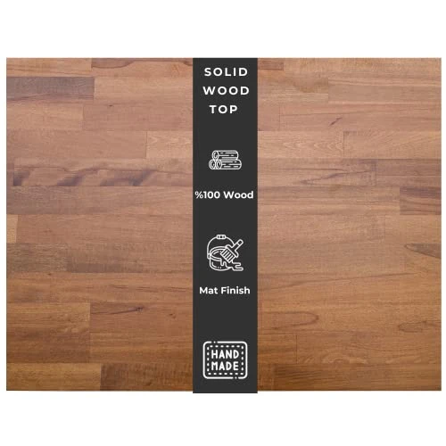 Lovendo | Handmade | Solid Wood Table Top | Butcher Block Counter Top | 24‘‘ X 23.6 ‘‘ Inch | Thickness 1.18'' | Matte Finish 1 Lovendo | Handmade | Solid Wood Table Top | Butcher Block Counter Top | 24‘‘ X 23.6 ‘‘ Inch | Thickness 1.18'' | Matte Finish