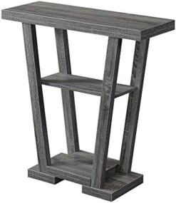 Convenience Concepts Newport V Console, Black -Best Furniture Store 41pJwx02BL. AC