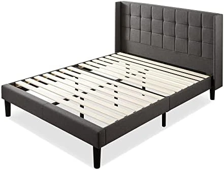 Dori Platform Bed, King, Grey & 12 Inch Green Tea Memory Foam Mattress/CertiPUR-US Certified/Bed-in-a-Box/Pressure Relieving, King 7 Dori Platform Bed, King, Grey & 12 Inch Green Tea Memory Foam Mattress/CertiPUR-US Certified/Bed-in-a-Box/Pressure Relieving, King - Image 7
