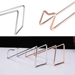 Ibnotuiy Set Of 2 Metal Tabletop Single Bottle Wine Rack Minimalist Wine Holder (Silver) -Best Furniture Store 41pTkLp6YvL