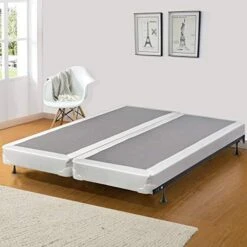 Fully Assembled Wood Traditional Box Spring/Foundation For Mattress, King Size, White -Best Furniture Store 41pewR9taqL. AC