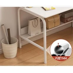 ZHAOLEI Rectangular Table Bedroom Girl Workbench Table Student Study Computer Desk Without Chair (Color : D, Size : 140cm) -Best Furniture Store 41pgq8GUYtL 1