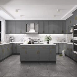 LOVMOR Kitchen Base Cabinets, Sideboard Storage Cabinet, Entryway Cabinet With 1-Drawer & Adjustable Shelf, 15" W X 24" D X 34-1/2"H -Best Furniture Store 41r6fdj7L6L