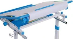 Kids Desk And Chair Set, Functional Children Desk Study Table, Tilted Table Height-Adjustable Desk And Chair Combination With LED Light, Storage Drawers For Boys And Girls, Blue