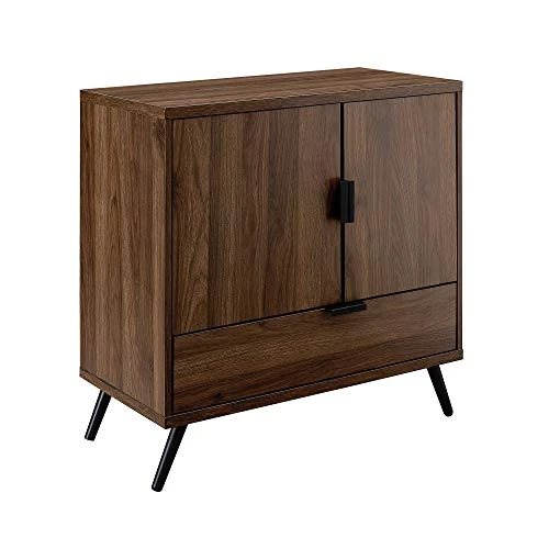 Walker Edison Mid Century Modern Buffet Entryway Cabinet Doors Kitchen-Dining Room Storage Cabinet-Living Room, 30 Inch, Dark Walnut 2 Walker Edison Mid Century Modern Buffet Entryway Cabinet Doors Kitchen-Dining Room Storage Cabinet-Living Room, 30 Inch, Dark Walnut - Image 2