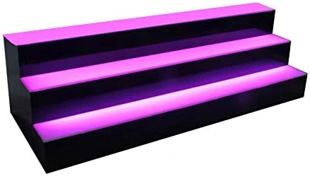 YILIKISS 31 Inch 4 Step LED Lighted Liquor Bottle Display Illuminated Bottle Shelf Home Commercial Bar Shelf Light Changing Shelves With Remote Control,Multiple Colors LED Bar Shelves For Liquor 6 YILIKISS 31 Inch 4 Step LED Lighted Liquor Bottle Display Illuminated Bottle Shelf Home Commercial Bar Shelf Light Changing Shelves With Remote Control,Multiple Colors LED Bar Shelves For Liquor - Image 6