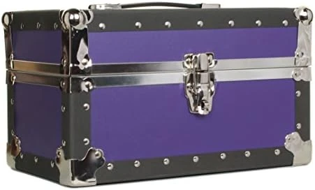 Summer Camp And College Dorm Mini Storage Trunk Organizer Keepsake Box Treasure Chest Footlocker Size 14" L X 8" H X 8" W Light Blue 11 Summer Camp And College Dorm Mini Storage Trunk Organizer Keepsake Box Treasure Chest Footlocker Size 14" L X 8" H X 8" W Light Blue - Image 11