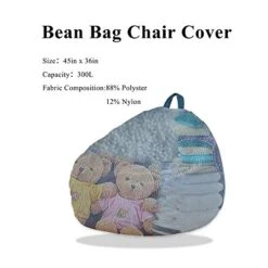 Bean Bag Chairs Cover (No Filler),Bean Bag Cover,Stuffed Animal Storage Bean Bag,Bean Bag For Kids,Adults,Teens,36 X 45 In Blue Bean Bag 18 Bean Bag Chairs Cover (No Filler),Bean Bag Cover,Stuffed Animal Storage Bean Bag,Bean Bag For Kids,Adults,Teens,36 X 45 In Blue Bean Bag -Best Furniture Store 41rlQ59FZbL