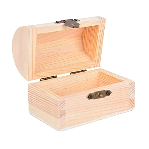 Boxes Wooden Treasure Chest Wooden Jewelry Storage Box Cabinet Storage 3 Boxes Wooden Treasure Chest Wooden Jewelry Storage Box Cabinet Storage - Image 3