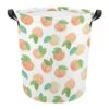 Peach Laundry Storage Basket Waterproof Foldable Laundry Hamper With Handles For Baby Nursery College Dorms Kids Bedroom