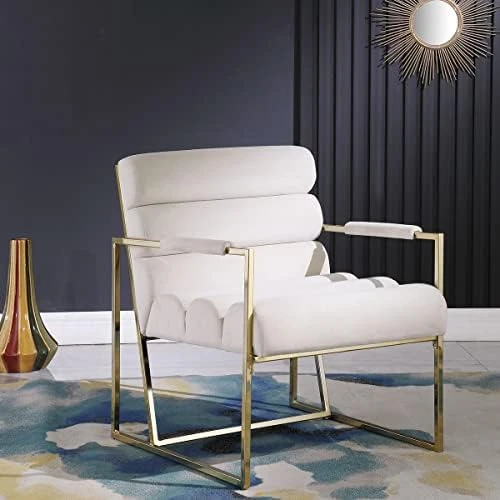 Morden Fort Italian Light Luxury Lounge Chair, Contemporary Velvet Upholstered Lounge Armchair With Bright-Colored Cushions, For Living Room, Bedroom, Dinning, Office, Black 7 Morden Fort Italian Light Luxury Lounge Chair, Contemporary Velvet Upholstered Lounge Armchair With Bright-Colored Cushions, For Living Room, Bedroom, Dinning, Office, Black - Image 7