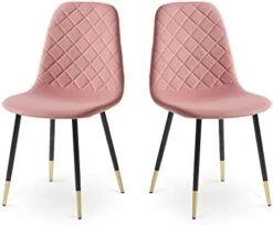 Ufurpie 5-Piece Dining Table Set, 47'' Rectangle Kitchen Table And 4 Green Velvet Chairs, Solid Metal Gold Legs, Perfect For Kitchen, Breakfast, Dining Room Set For 4 -Best Furniture Store 41sJi22Z9rL. AC