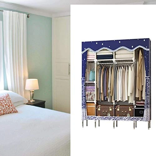 N/A Non Woven Textile Storage Box Wardrobe Storage Storage Device, Portable Wardrobe, Drying Rack, Foldable, Cloakroom, Bedroom, Study 3 N/A Non Woven Textile Storage Box Wardrobe Storage Storage Device, Portable Wardrobe, Drying Rack, Foldable, Cloakroom, Bedroom, Study - Image 3