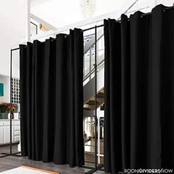 Premium Room Divider Curtain, 8ft Tall X 15ft Wide (Midnight Black)| Premium Curtains For Room Partition, Create Privacy Or Blackout -Best Furniture Store 41sZZxE6HdS