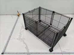 Foldable Large Toy Storage And Organizer With 4 Slient Wheels, Rolling Toy Chest For Baby Boys Girls,72L Metal Collapsible Toy Storage Bin, 1-Minute Assembly Toy Bin- 1 Pack