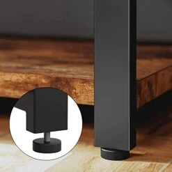 IRONCK Rustic Entryway Console Table, Long Hallway Table 47in 3-Tier, TV Stand Entertainment Center Media Stand For Living Room, Industrial Style, Vintage Brown -Best Furniture Store 41tA96UhSgL