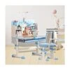 Kids Desk And Chair, Height Adjustable Children School Study Desk With 0-60° Tilt Desktop, Built-in Bookshelf, For 3-18 Year Old Kids Bedroom Furniture, Easy To Scrub Graffiti Painting Desktop ( Color