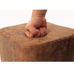 Upholstered Footstool Household Stool Comfortable Technology Cloth Living Room Shoe Bench Solid Wood Legs Bearing 100kg 2 Styles (Color : Brown, Size : 34cm) 15 Upholstered Footstool Household Stool Comfortable Technology Cloth Living Room Shoe Bench Solid Wood Legs Bearing 100kg 2 Styles (Color : Brown, Size : 34cm) -Best Furniture Store 41tZxZHKvLL