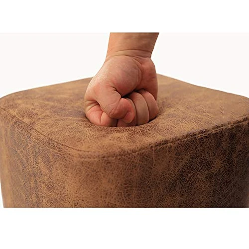 Upholstered Footstool Household Stool Comfortable Technology Cloth Living Room Shoe Bench Solid Wood Legs Bearing 100kg 2 Styles (Color : Brown, Size : 34cm) 7 Upholstered Footstool Household Stool Comfortable Technology Cloth Living Room Shoe Bench Solid Wood Legs Bearing 100kg 2 Styles (Color : Brown, Size : 34cm) - Image 7