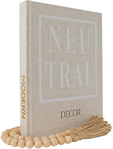 Kigan Home Linen Covered Decorative Books, Set Of 3 (Pearl White) - Fabric Covered Book Set Home Decor For Shelves, Fireplace Mantel, Coffee Table, Console/Bedside Table Or Farmhouse Tiered Tray 8 Kigan Home Linen Covered Decorative Books, Set Of 3 (Pearl White) - Fabric Covered Book Set Home Decor For Shelves, Fireplace Mantel, Coffee Table, Console/Bedside Table Or Farmhouse Tiered Tray - Image 8